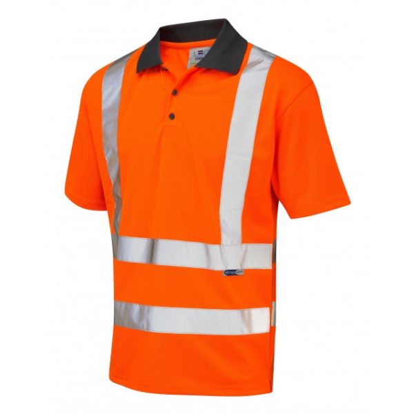 ISO 20471 Class 2 Coolviz Polo Shirt (EcoViz) Orange | AMS Workwear